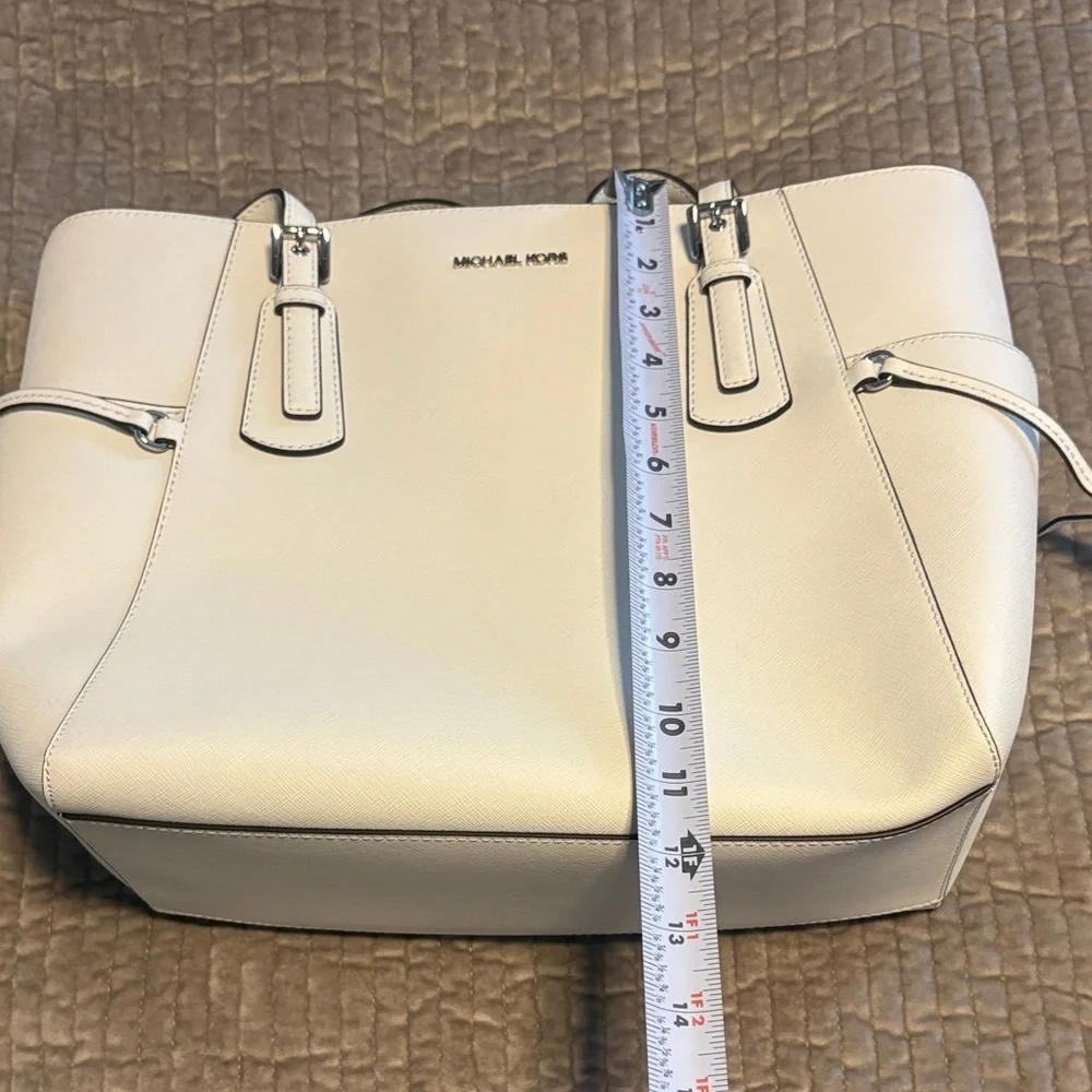 Michael Kors Cream Leather Tote